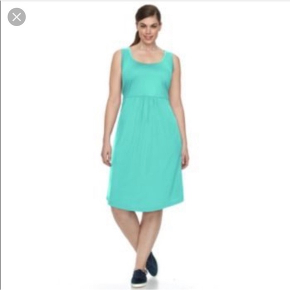 NWT Columbia Omi-Shade Sun Protection Zephyr Aqua Heights Dress Sz M - Picture 3 of 8